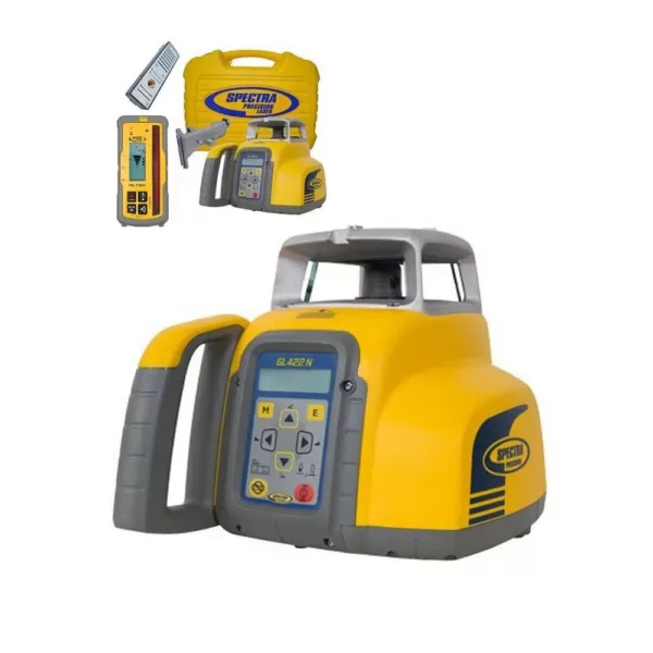 Spectra Precision Rotary Laser Level with HL760 Laser Receiver Self-Leveling Horizontal and Vertical Dual Grade