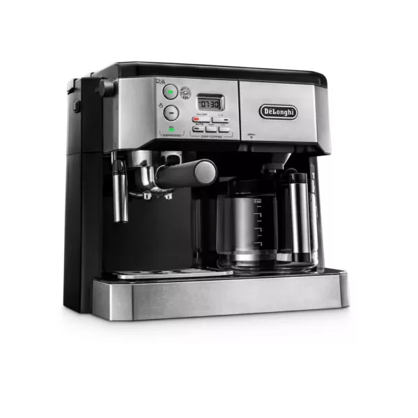 DeLonghi All-In-One 10-Cup Stainless Steel Espresso Machine and Drip Coffee Maker