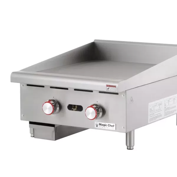 Magic Chef Commercial 24 in. Thermostatic Countertop Griddle