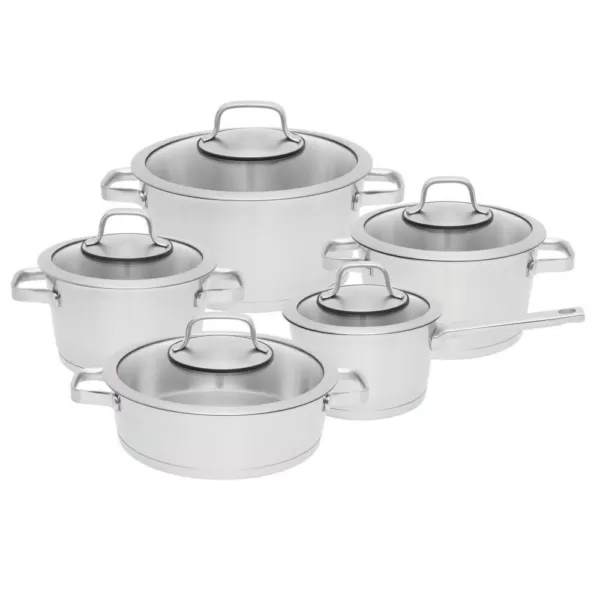 BergHOFF Essentials Manhattan 10-Piece Stainless Steel Cookware Set