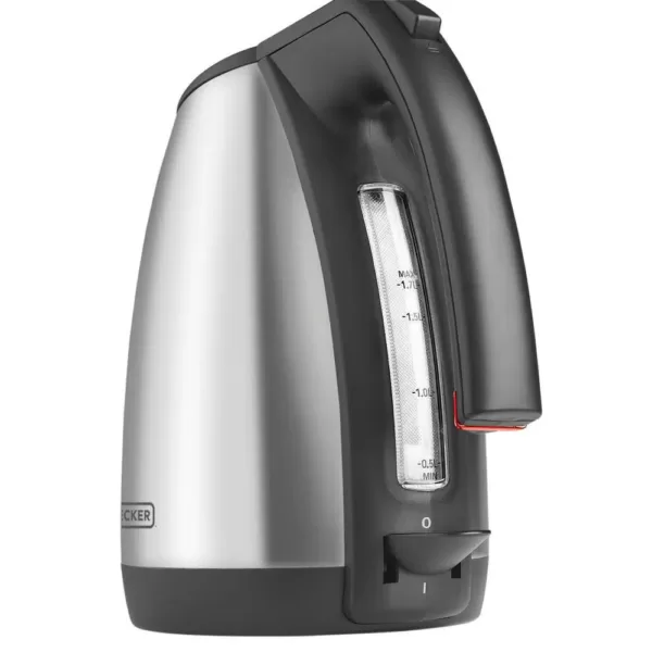 BLACK+DECKER 11-Cup Stainless Steel Cordless Electric Kettle with Automatic Shut-Off