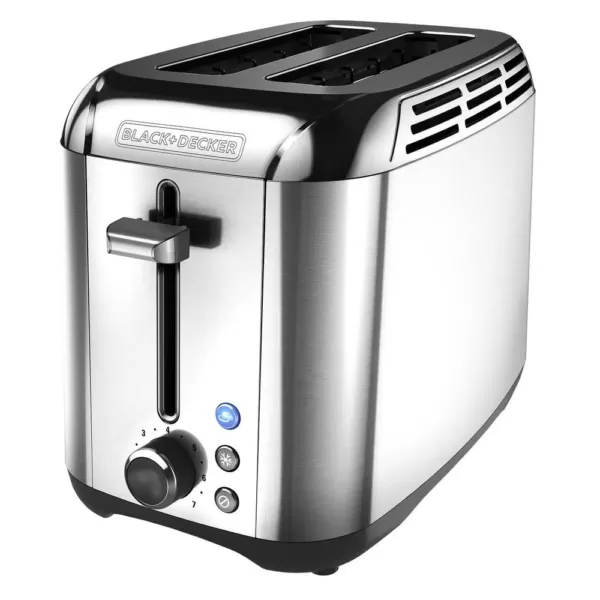 BLACK+DECKER Rapid Toast 2-Slice Stainless Steel Wide Slot Toaster