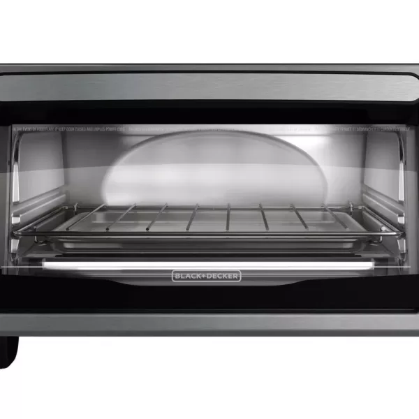 BLACK+DECKER 4-Slice Stainless Steel Toaster Oven