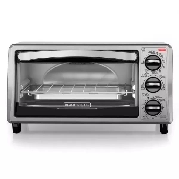 BLACK+DECKER 4-Slice Stainless Steel Toaster Oven