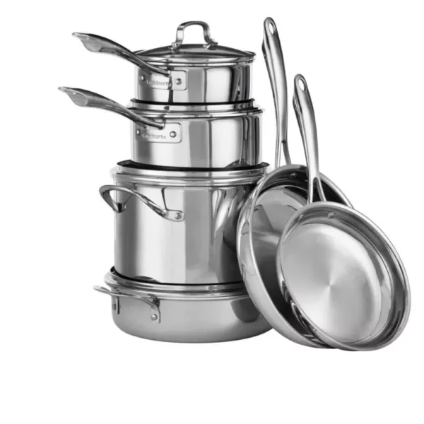 Cuisinart MultiClad 10-Piece Stainless Steel Cookware Set