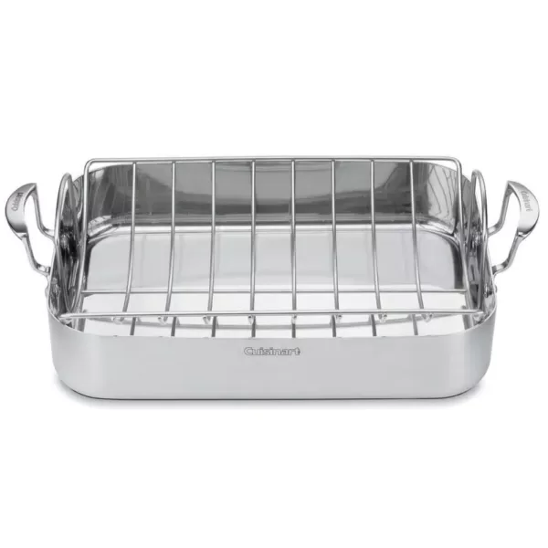 Cuisinart MultiClad Pro 6 Qt. Stainless Steel Roasting Pan with Rack