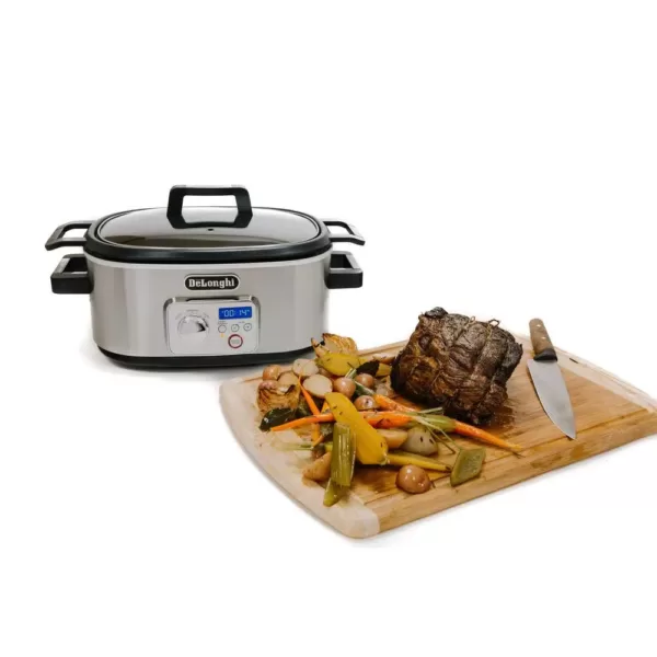 DeLonghi Livenza 6 Qt. Programmable Slow Cooker with Stovetop-Safe Pot