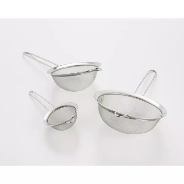 ExcelSteel 3-Piece Stainless Steel Mesh Strainer Set