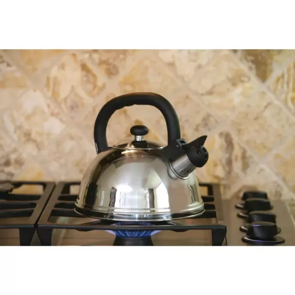 ExcelSteel 3 Qt. Stainless Steel Whistling Teakettle