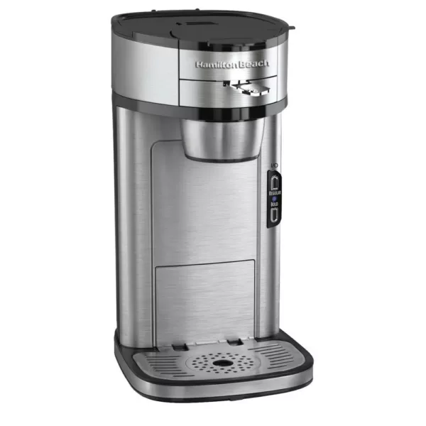 Hamilton Beach Stainless Steel Single Serve Coffee Maker with Built-In Filter