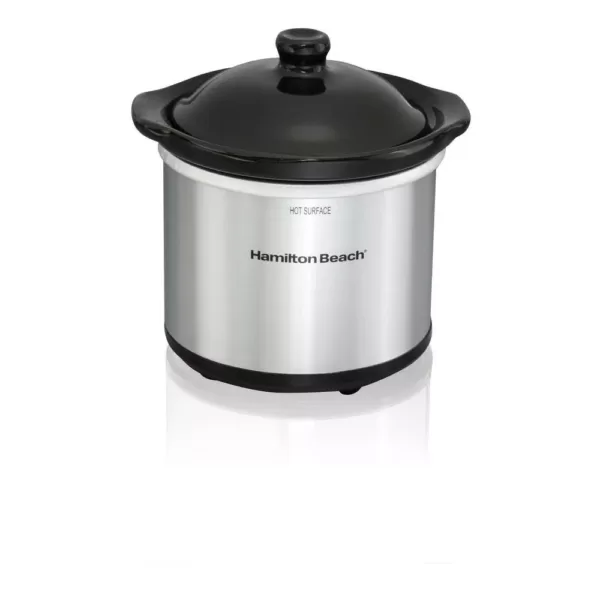 Hamilton Beach Programmable Stay or Go 6 Qt. Stainless Steel Slow Cooker with Bonus Party Dipper