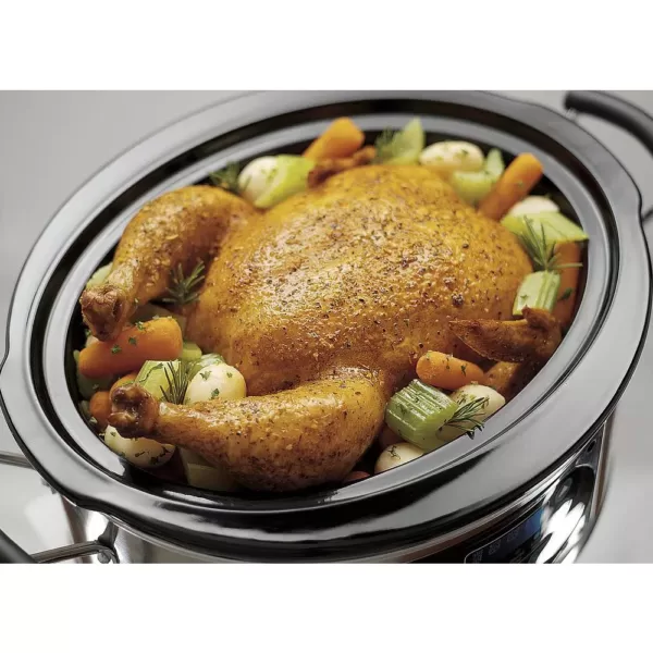 Hamilton Beach Stay or Go 5 Qt. Stainless Steel Slow Cooker with Temperature Controls