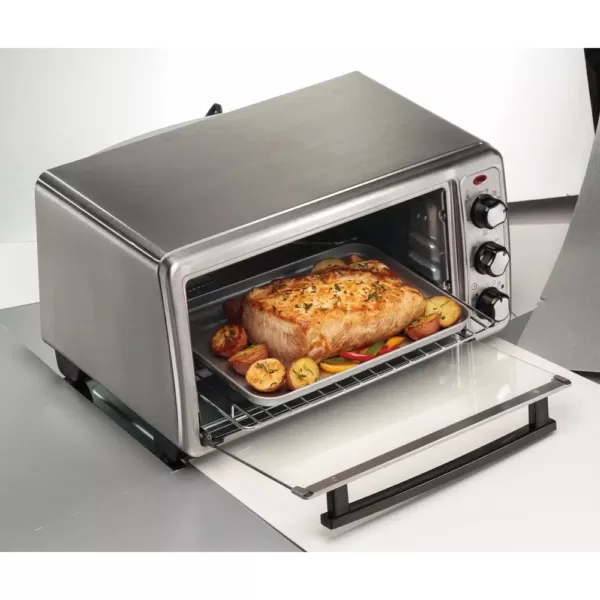 Hamilton Beach 1440-Watt 6-Slice Stainless Steel Toaster Oven