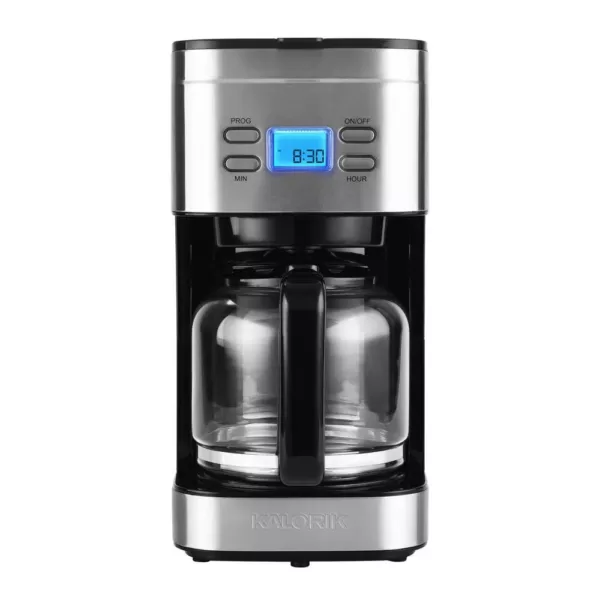 KALORIK 12-Cup Stainless Steel Programmable Digital Coffee Maker