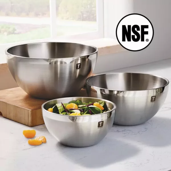 Tramontina Gourmet 3-Piece Double Wall Stainless Steel Mixing Bowls