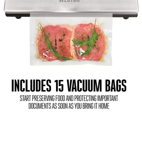 Weston Professional Advantage Stainless Steel Food Vacuum Sealer