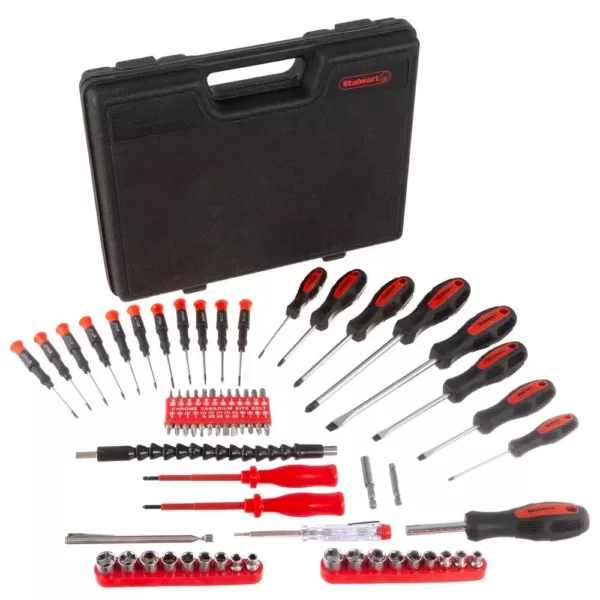 Stalwart Steel Screwdriver Hand Tool Set (70-Piece)