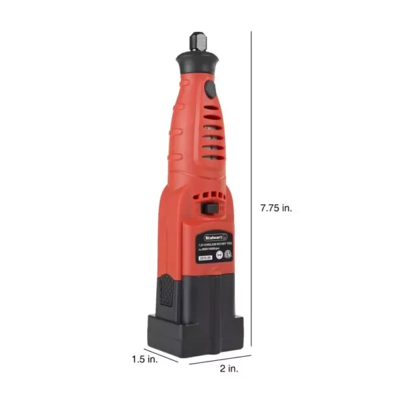 Stalwart 7.2-Volt Cordless 7.75 in. Grinder Rotary Tool Kit