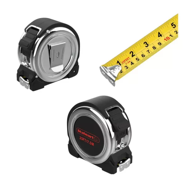 Stalwart 25 ft. Retractable Tape Measure