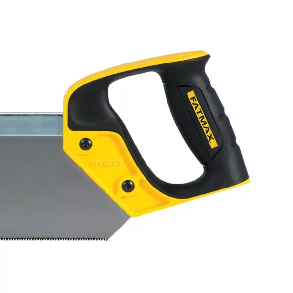 Stanley 14 in. Back Saw with Rubber Handle