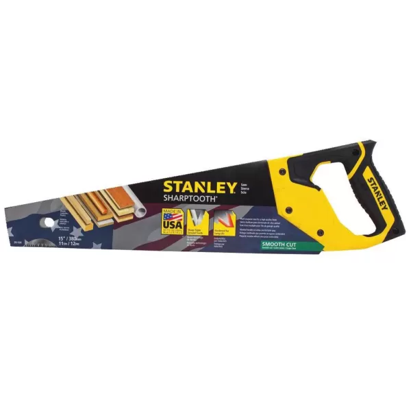 Stanley 15 in. Tooth Saw with Plastic Handle