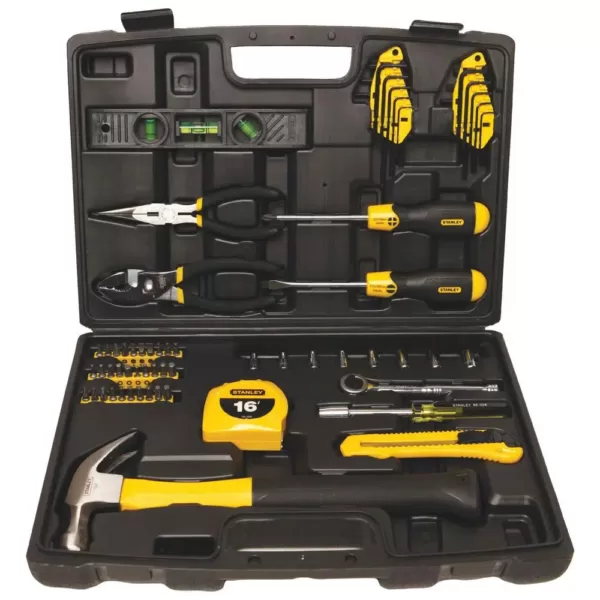 Stanley Home Tool Kit (65-Piece) with Bonus Keychain Pocket Tape Measure