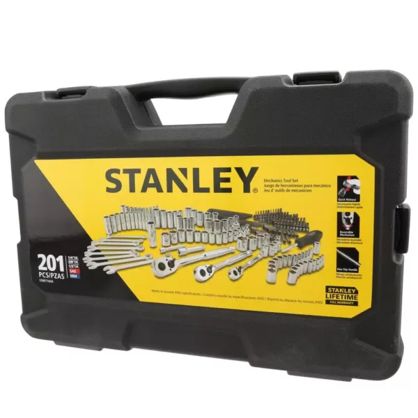 Stanley SAE & Metric Mechanics Tool Set (201-Piece)