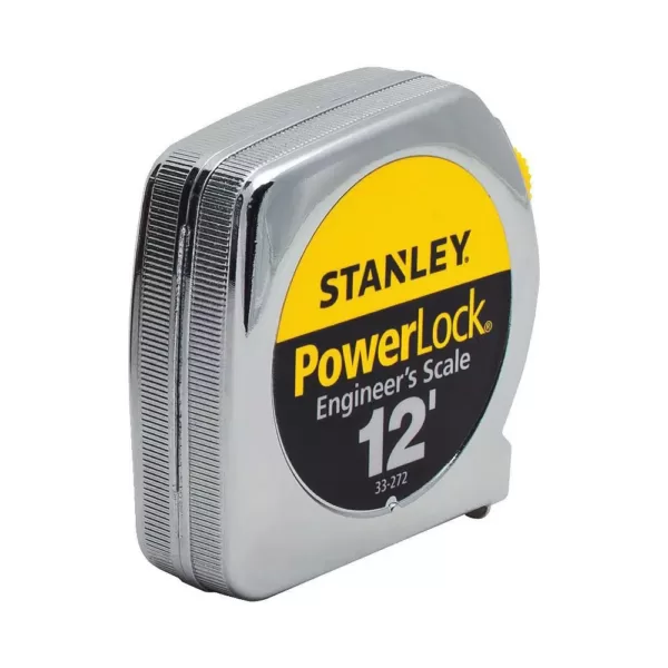 Stanley 12 ft. PowerLock Tape Measure w/ Decimal Scale