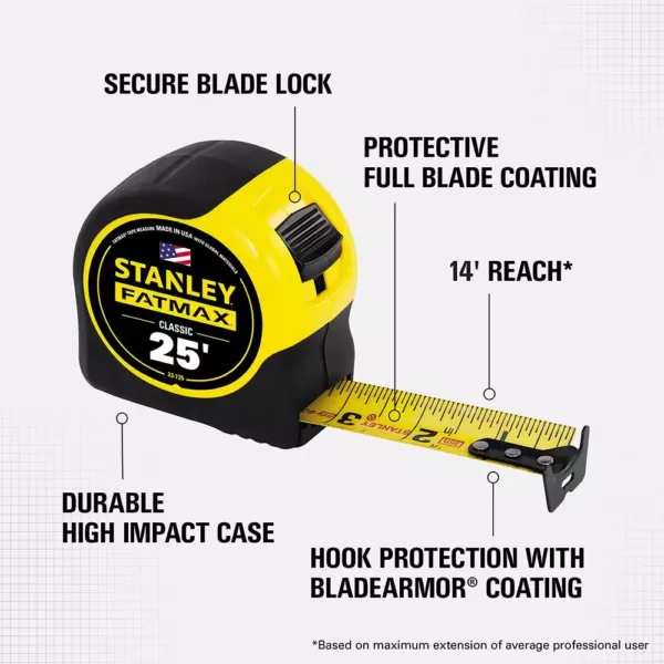 Stanley 25 ft. FATMAX Tape Measure