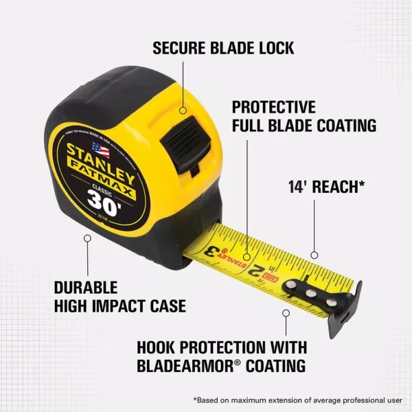 Stanley FATMAX 30 ft. x 1-1/4 in. Tape Measure