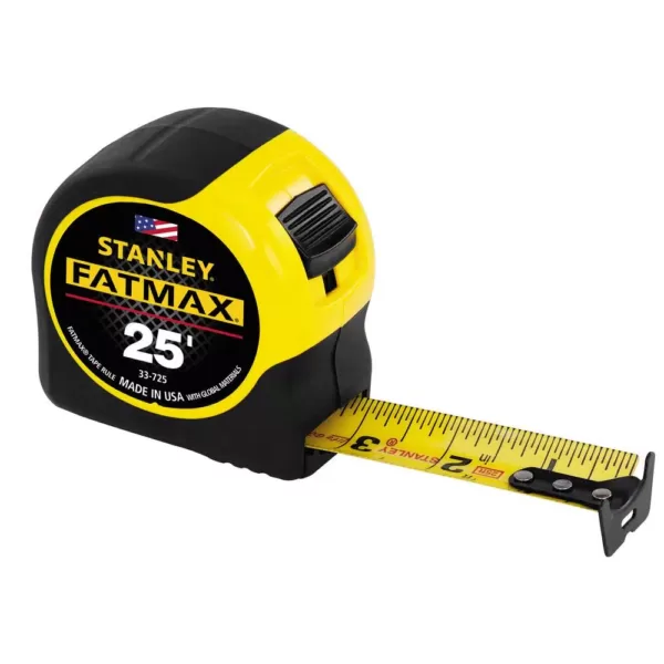 Stanley Fatmax 25 ft. Tape Measure with Bonus Fixed Blade Folding Knife