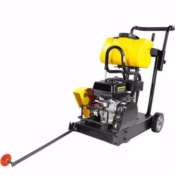 Stark 6.5 HP 14 in. Concrete Cut-Off Walk-Behind Saw Power Floor Cutter Unit with 3.15 Gal. Water Tank Sprinkler System