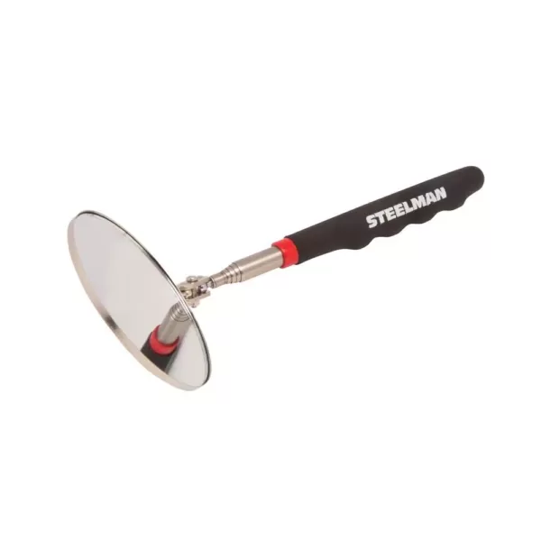 Steelman 29 in. L Telescoping 3.25 in. Round Inspection Mirror Tool