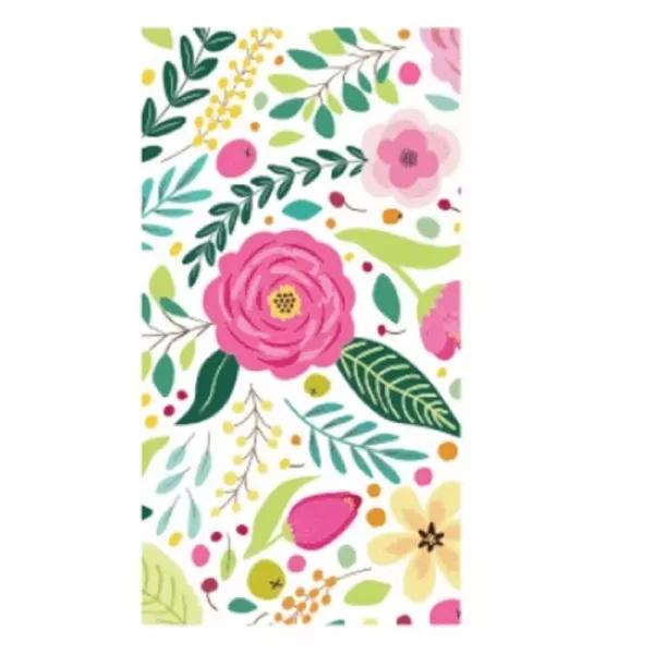 Sugar Plum Party 32-Piece Spring Blossom Assorted Disposable Paper Napkin