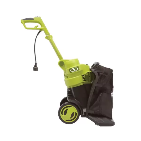 Sun Joe 165 MPH 600 CFM 14 Amp Electric 3-in-1 Walk Behind Vacuum/Blower/Mulcher