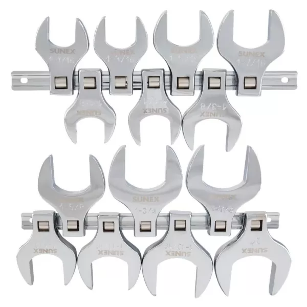 SUNEX TOOLS 1/2 in. Drive Jumbo SAE Crowfoot Wrench Set (14-Piece)