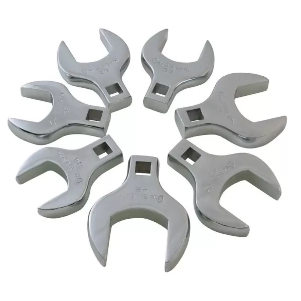 SUNEX TOOLS 1/2 in. Drive Jumbo Metric Crowfoot Wrench Set (7-Piece)