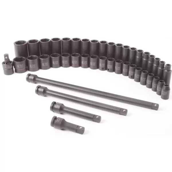 SUNEX TOOLS Metric Impact Socket Set