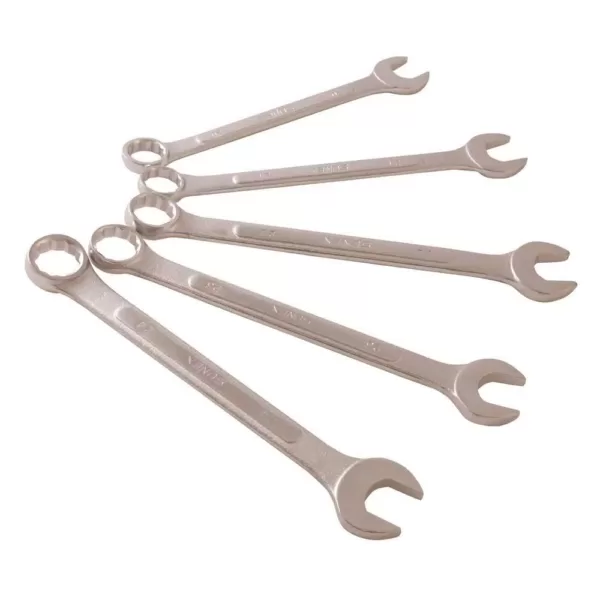 SUNEX TOOLS Raised Panel Metric Combination Wrench Set (5-Piece)