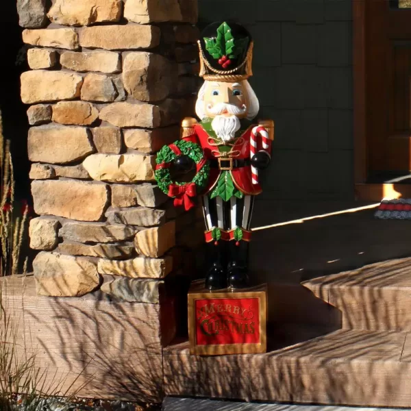 Sunnydaze Decor 48 in. Christmas Nutcracker Indoor/Outdoor Statue