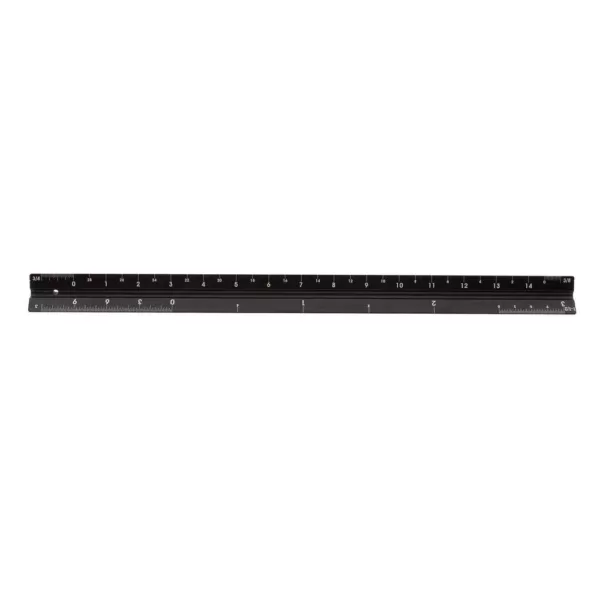 Swanson 12 in. Aluminum Scale Ruler