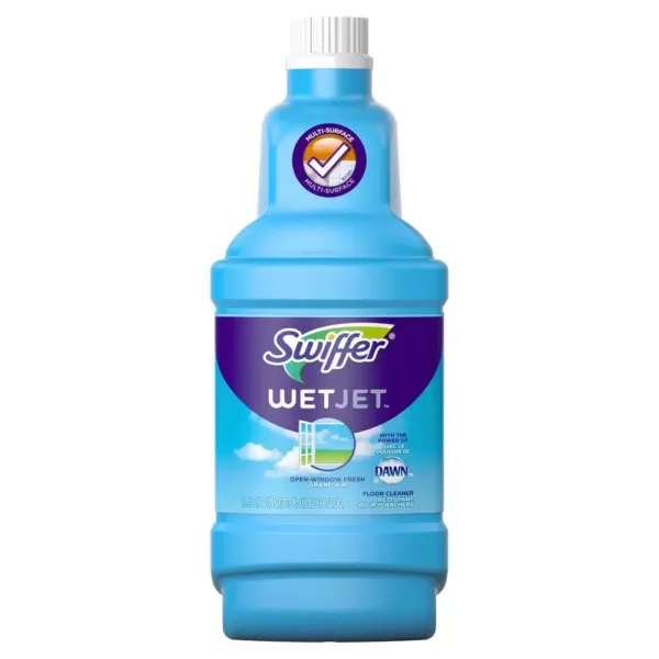 Swiffer WetJet 42 oz. Multi-Purpose Floor Cleaner Refill with Open Window Fresh Scent (2-Pack)