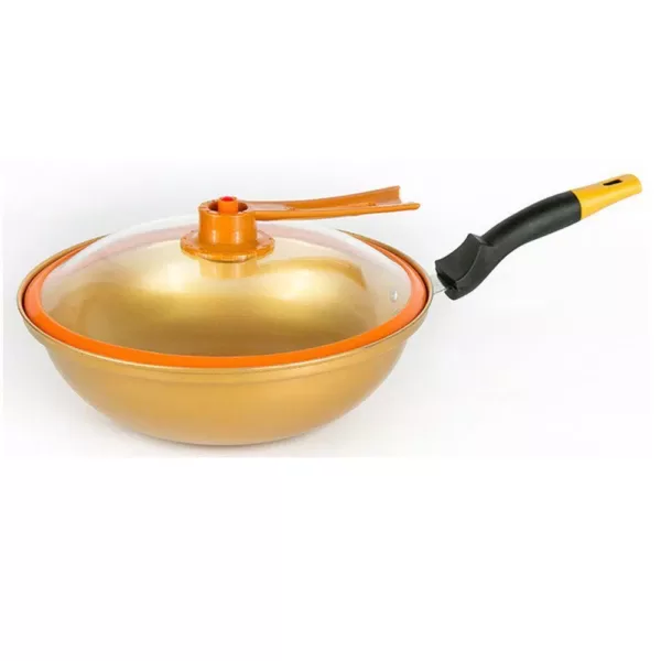 Tayama Ceremic Non-Stick Golden Wok 32 Cm