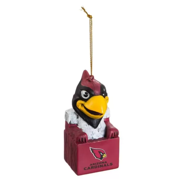 Team Sports America Arizona Cardinals 1-1/2 in. NFL Mascot Tiki Totem Christmas Ornament