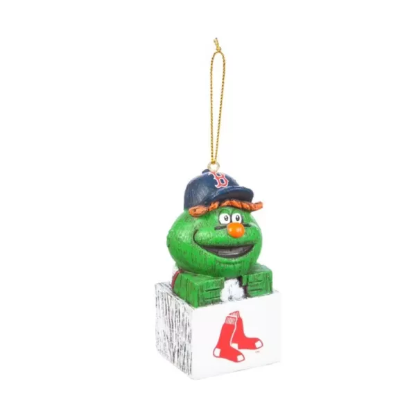 Team Sports America Boston Red Sox 1-1/2 in. MLB Mascot Tiki Totem Christmas Ornament