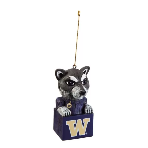 Team Sports America University of Washington 1-1/2 in. NCAA Mascot Tiki Totem Christmas Ornament