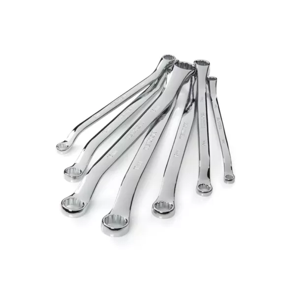 TEKTON 6-19 mm 45° Offset Box End Wrench Set with Pouch (7-Piece)