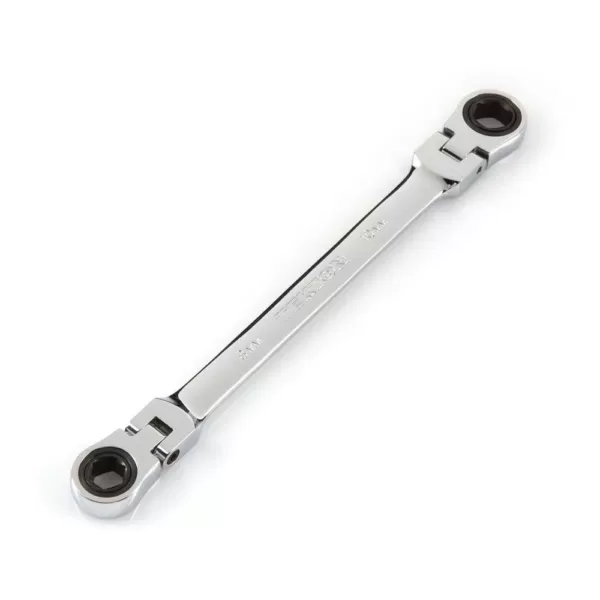 TEKTON 8 mm x 10 mm Flex-Head Ratcheting Box End Wrench