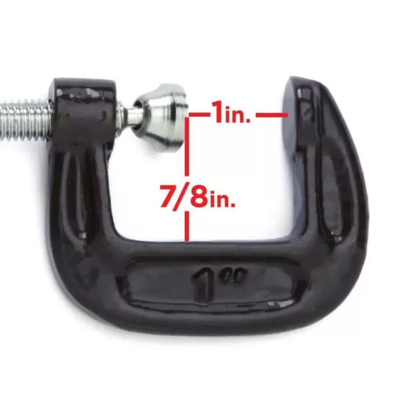 TEKTON 1-3 in. C-Clamp Set (3-Piece)