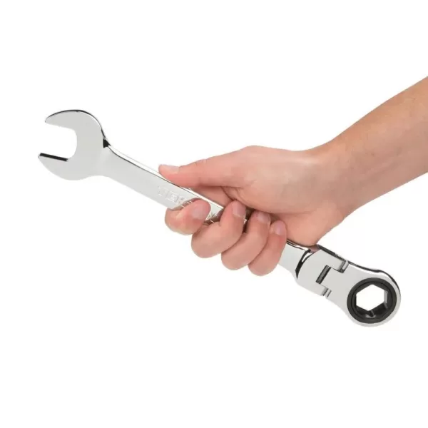 TEKTON 1 in. Flex-Head Ratcheting Combination Wrench